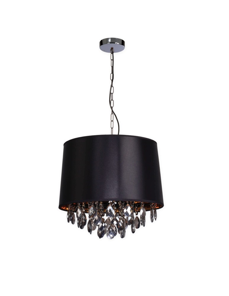 Pendant lamps with lampshade - Light Prestige VIGO pendant black E27 black, gold LP-0412/1P BK - product kolory-swiatla.pl 4