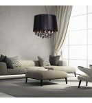 Pendant lamps with lampshade - Light Prestige VIGO pendant black E27 black, gold LP-0412/1P BK - product 5