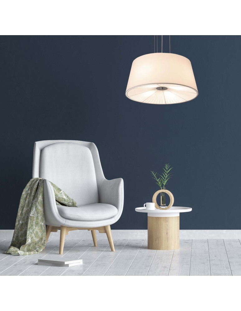 Pendant lamps with lampshade - Light Prestige Bali pendant white E27 white LP-1322/1P WH - product kolory-swiatla.pl 5