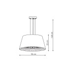 Pendant lamps with lampshade - Light Prestige Bali pendant white E27 white LP-1322/1P WH - product 6