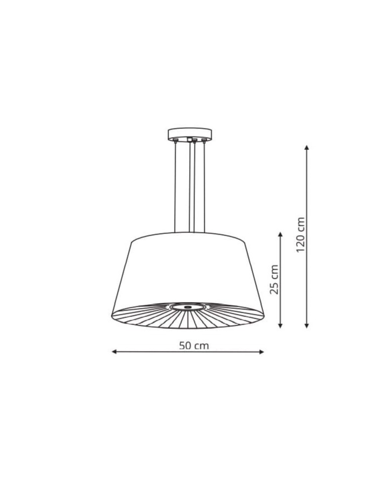 Pendant lamps with lampshade - Light Prestige Bali pendant white E27 white LP-1322/1P WH - product kolory-swiatla.pl 6