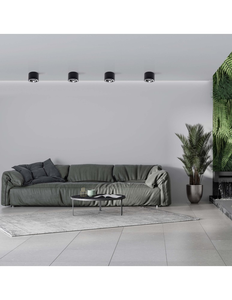 Ceiling luminaires for replaceable light source - Light Prestige Camino surface-mounted luminaire black LP-1101/1SM BK 1xQR111 black - product kolory-swiatla.pl 3