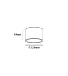 Ceiling luminaires for replaceable light source - Light Prestige Camino surface-mounted luminaire white LP-1101/1SM WH 1xQR111 white - product 5