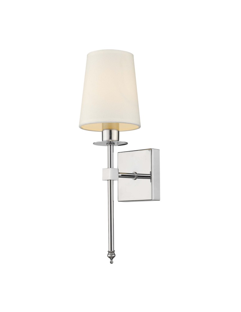 Wall lamps with lampshade - Light Prestige Casoli chrome E14 wall lamp LP-2118/1W chrome - product kolory-swiatla.pl 3
