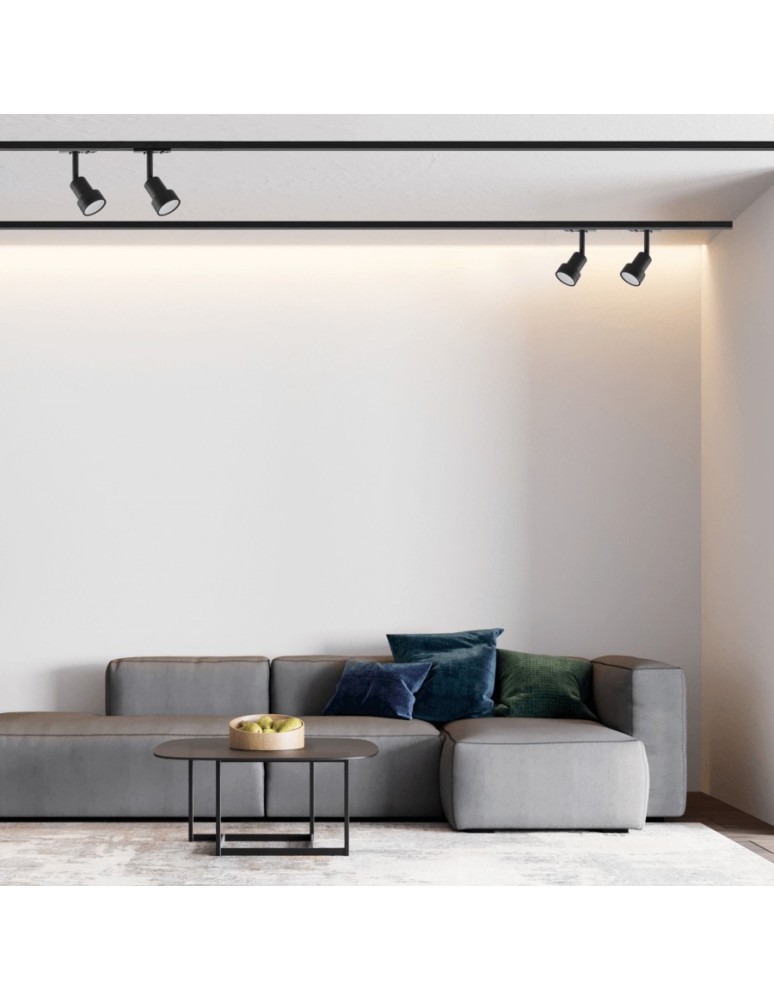 Lamps for 1 phase busbars - Light Prestige Storm spotlight black GU10 black LP-733/1R BK - product kolory-swiatla.pl 5