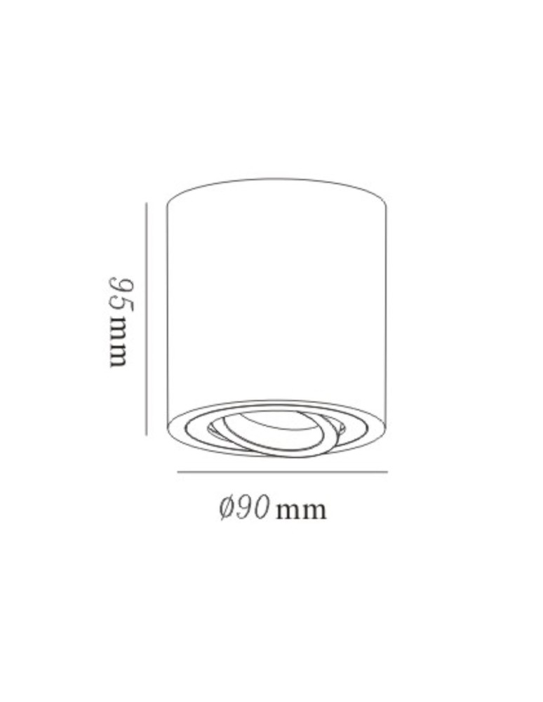 Ceiling luminaires for replaceable light source - Light Prestige Tulon surface-mounted luminaire white GU10 LP-5441/1SM WH - product kolory-swiatla.pl 6