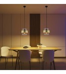 Pendant lamps - Light Prestige Miele pendant lamp E27 1x40W smoke/gold LP-866/1P SM/GD - product 4