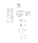 Pendant lamps - Light Prestige Miele pendant lamp E27 1x40W smoke/gold LP-866/1P SM/GD - product 6