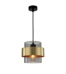 Pendant lamps - Light Prestige Miele pendant lamp E27 1x40W smoke/gold LP-866/1P SM/GD - product 8