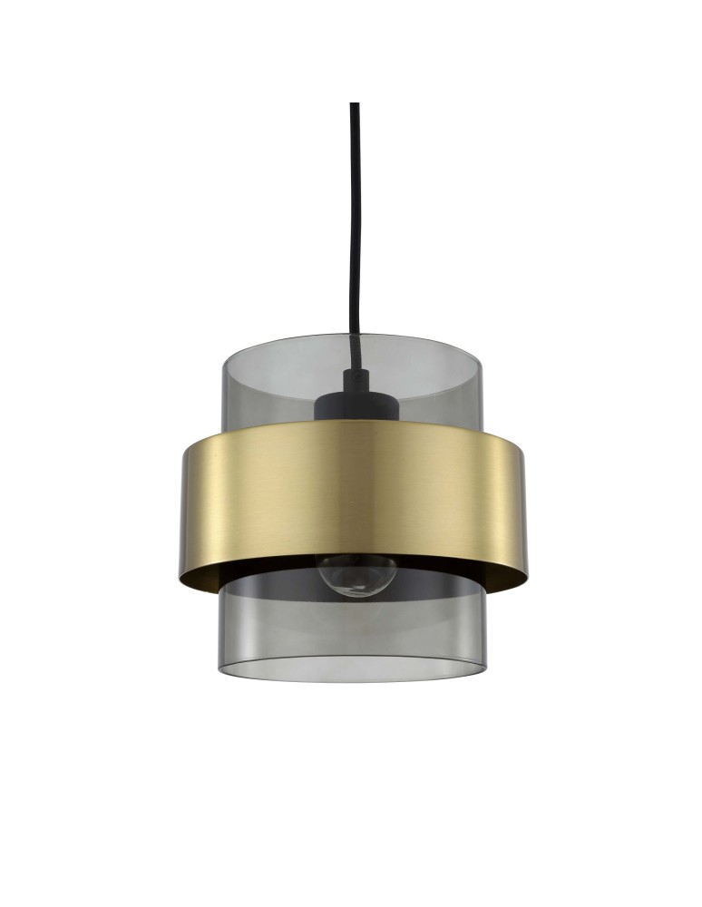 Pendant lamps - Light Prestige Miele pendant lamp E27 1x40W smoke/gold LP-866/1P SM/GD - product kolory-swiatla.pl 9