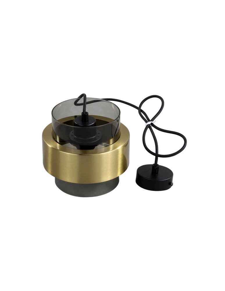 Pendant lamps - Light Prestige Miele pendant lamp E27 1x40W smoke/gold LP-866/1P SM/GD - product kolory-swiatla.pl 10