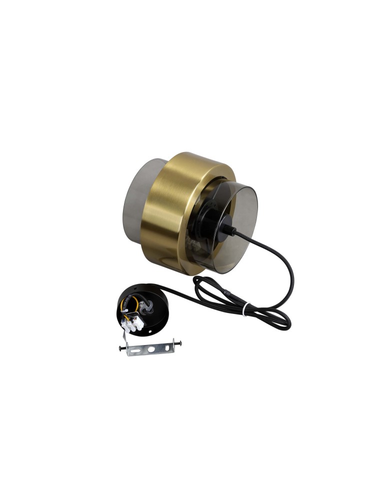 Pendant lamps - Light Prestige Miele pendant lamp E27 1x40W smoke/gold LP-866/1P SM/GD - product kolory-swiatla.pl 11