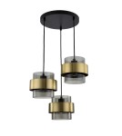 Pendant lamps - Light Prestige Miele Pendant lamp E27 3x40W smoke/gold LP-866/3P SM/GD - product 3