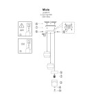 Pendant lamps - Light Prestige Miele Pendant lamp E27 3x40W smoke/gold LP-866/3P SM/GD - product 6