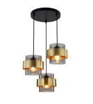 Pendant lamps - Light Prestige Miele Pendant lamp E27 3x40W smoke/gold LP-866/3P SM/GD - product 8