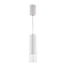 Pendant lamps - Light Prestige Manacor GU10 pendant lamp 1x50W white/transparent LP-232/1P WH - product 3