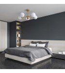 Ceiling lamps - Light Prestige Roma Pendant Lamp E14 5x40W gold/white LP-1345/5P GD - product 3