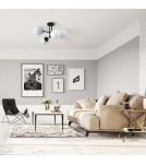 Ceiling lamps - Light Prestige Roma Pendant Lamp E14 4x40W black/white LP-1345/4P BK - product 3