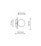 Wall lamps - Light Prestige Roma Wall lamp G9 1x5W gold/white LP-1345/1W GD - product 4