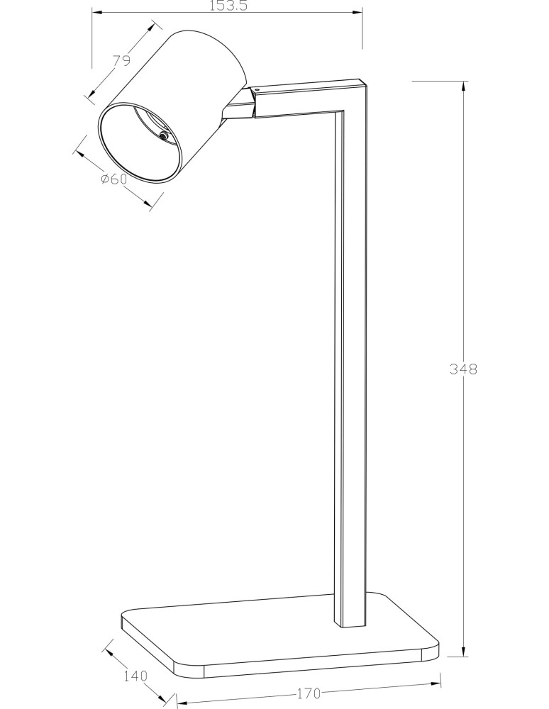 Reading table lamps - Light Prestige Snow desk white 1xGU10 LP-731/1T WH - product kolory-swiatla.pl 11