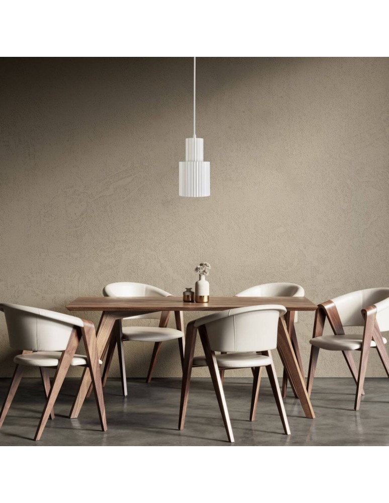 Pendant lamps - Light Prestige Tokio pendant lamp E27 1x60W white LP-787/1P L WH - product kolory-swiatla.pl 4