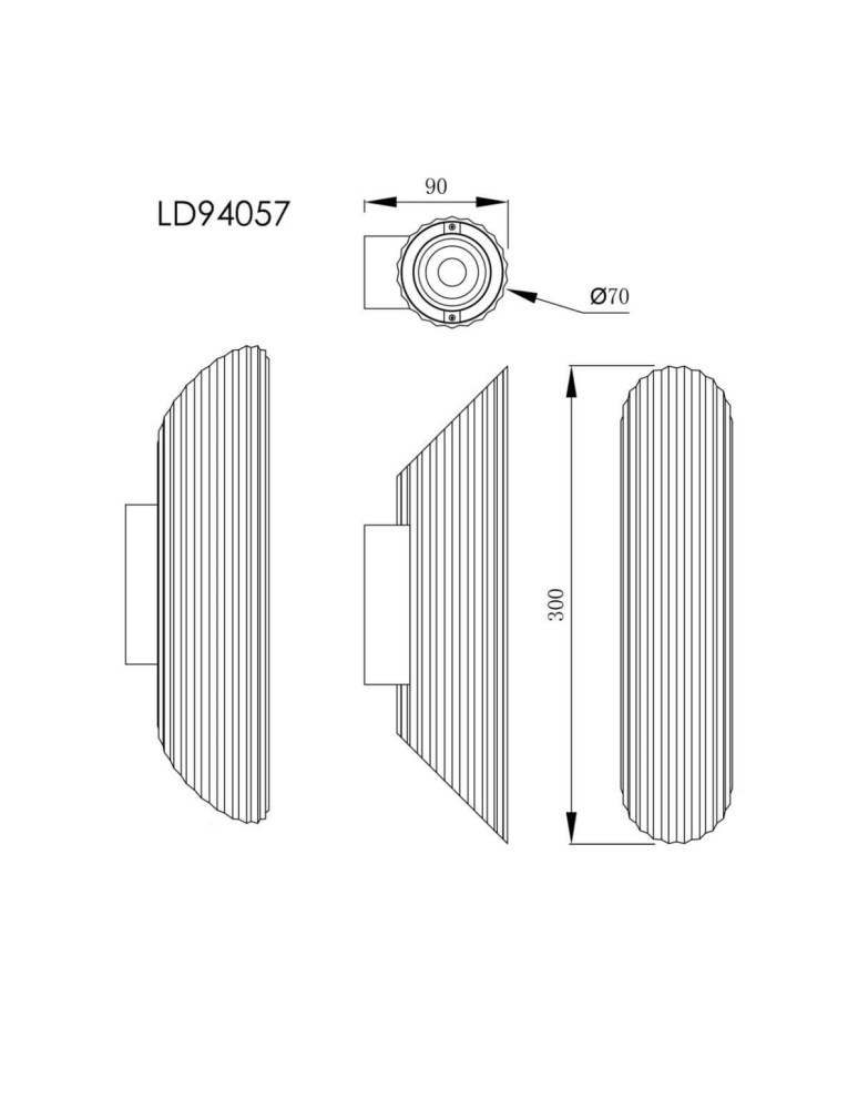 Wall lamps - Light Prestige Tokio GU10 wall lamp 2x50W black LP-787/2W BK - product kolory-swiatla.pl 5