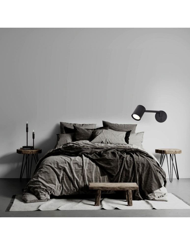 Adjustable wall lamps - Light Prestige Snow Wall lamp GU10 1x40W black LP-731/1WL BK - product kolory-swiatla.pl 6