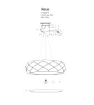 Pendant lamps - Light Prestige REUS pendant lamp E27 3x40W gold LP-8069/1P GD. - product 8