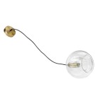 Glass pendant lamps - Light Prestige Arette pendant lamp E27 1x40W transparent/gold LP-133/1P - product 8