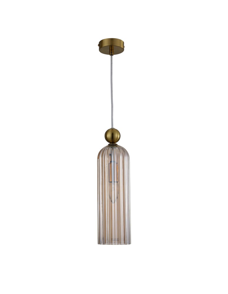 Single pendant lamps - Light Prestige Piega pendant lamp E14 1x40W amber LP-939/1P amber - product kolory-swiatla.pl 3