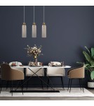 Pendant lamps on a strip - Light Prestige Piega Pendant Lamp E14 3x40W amber/gold LP-939/3L amber - product 3