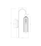 Glamour wall lamps - Light Prestige Piega Wall lamp E14 1x40W amber/gold LP-939/1W amber - product 5