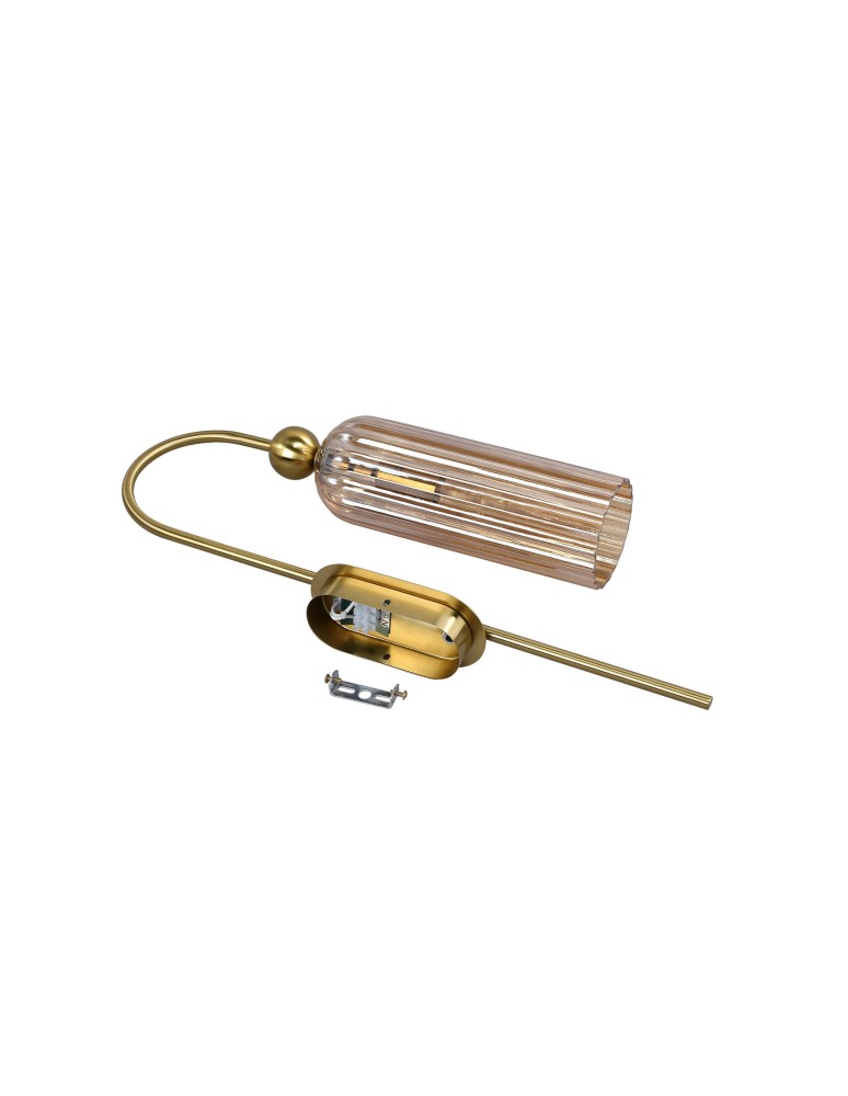 Glamour wall lamps - Light Prestige Piega Wall lamp E14 1x40W amber/gold LP-939/1W amber - product kolory-swiatla.pl 11