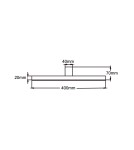Bathroom wall lamps - Light Prestige Nevada wall lamp M black IP44 1xLED LP-778/1W M BK - product 10