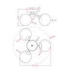 Ceiling lamps spheres - Light Prestige Dorado 3 plafond gold 3xG9 LP-002/3C - product 8