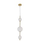 Pendant lamps spheres - Light Prestige Dorado 3 vertical gold 3xLED LP-002/3V - product 3
