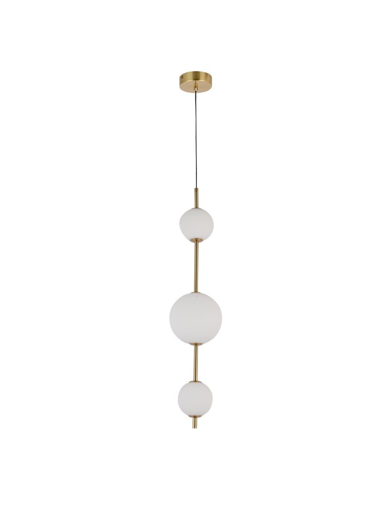 Pendant lamps spheres - Light Prestige Dorado 3 vertical gold 3xLED LP-002/3V - product kolory-swiatla.pl 3