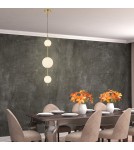 Pendant lamps spheres - Light Prestige Dorado 3 vertical gold 3xLED LP-002/3V - product 4