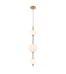 Pendant lamps spheres - Light Prestige Dorado 3 vertical gold 3xLED LP-002/3V - product 5