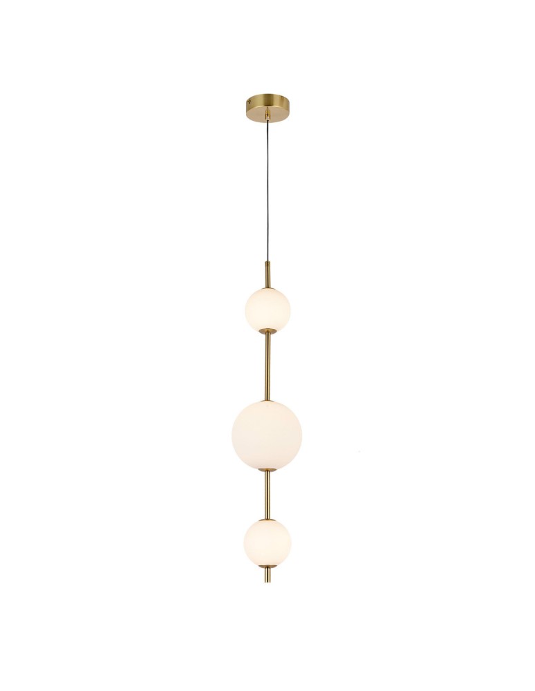 Pendant lamps spheres - Light Prestige Dorado 3 vertical gold 3xLED LP-002/3V - product kolory-swiatla.pl 5