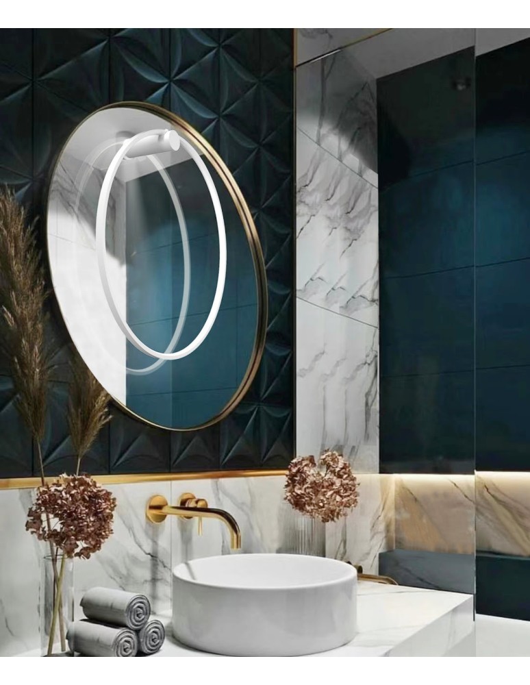 Ring wall lamps - Light Prestige Mirror wall lamp large white 1xLED LP-999/1W L WH - product kolory-swiatla.pl 8