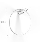 Ring wall lamps - Light Prestige Mirror wall lamp large white 1xLED LP-999/1W L WH - product 15