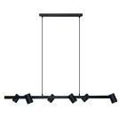 Pendant lamps over the island - Light Prestige Snow 6 pendant line black 6xGU10 LP-731/6L BK - product 1