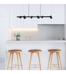 Pendant lamps over the island - Light Prestige Snow 6 pendant line black 6xGU10 LP-731/6L BK - product 2