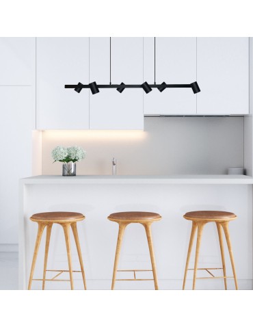 Light Prestige Snow 6 pendant line black 6xGU10 LP-731/6L BK - product 2