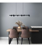 Pendant lamps over the island - Light Prestige Snow 6 pendant line black 6xGU10 LP-731/6L BK - product 4