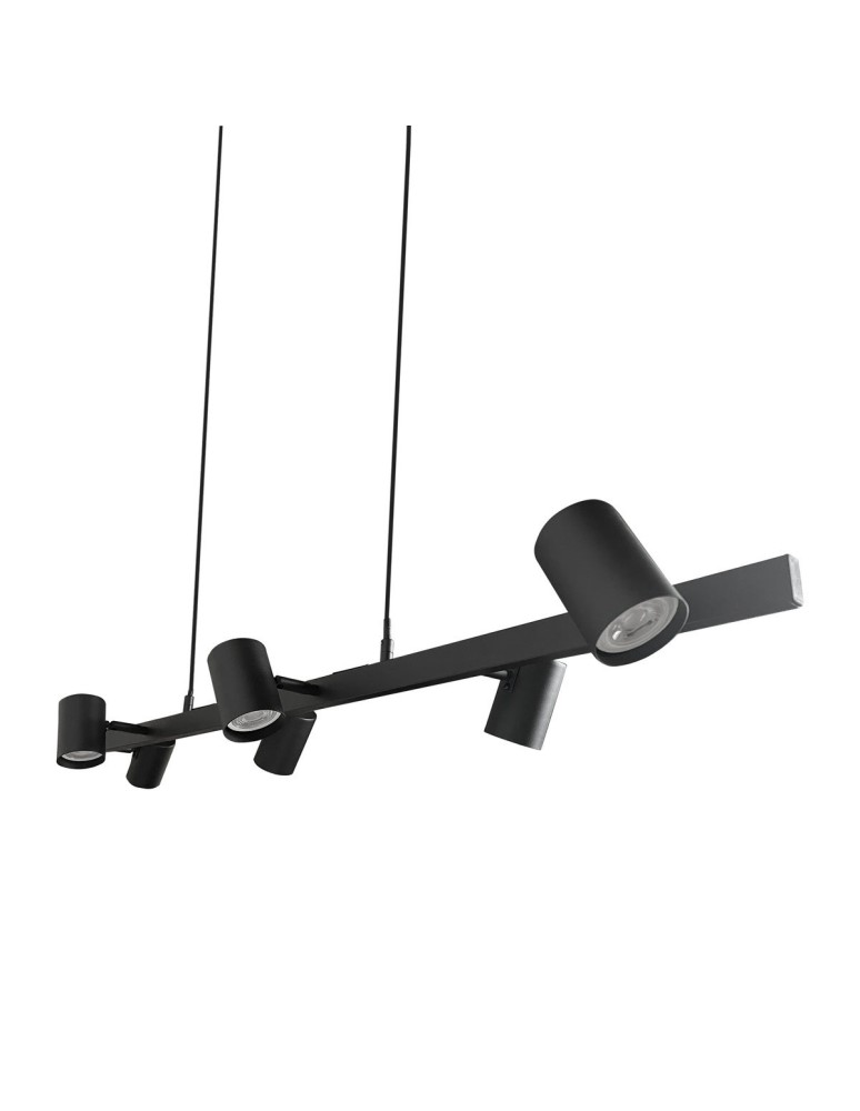 Pendant lamps over the island - Light Prestige Snow 6 pendant line black 6xGU10 LP-731/6L BK - product kolory-swiatla.pl 6