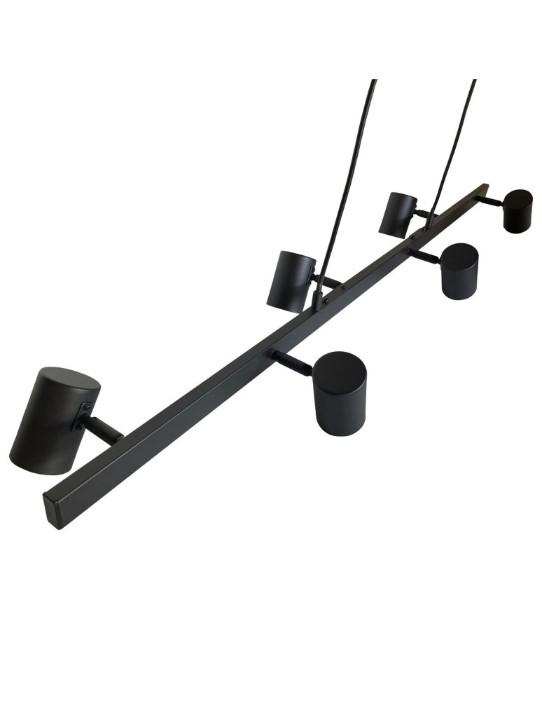 Pendant lamps over the island - Light Prestige Snow 6 pendant line black 6xGU10 LP-731/6L BK - product kolory-swiatla.pl 7