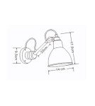 Cantilever wall lamps - Light Prestige Wall lamp Togo 1xE14 black LP-011/1W BK - product 3