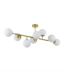 Pendant lamps spheres - Light Prestige Dorado 8 pendant lamp LP-002/8P 8xE14 gold/white - product 5